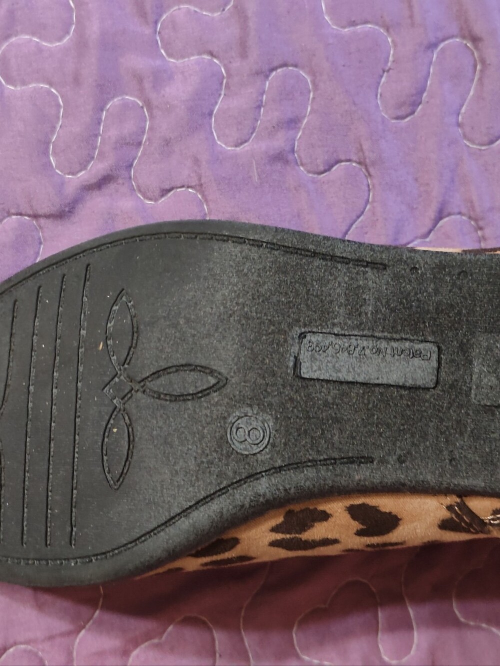 SO Memory Foam Animal Print Boots Women's Size 8 - Picture 4 of 5